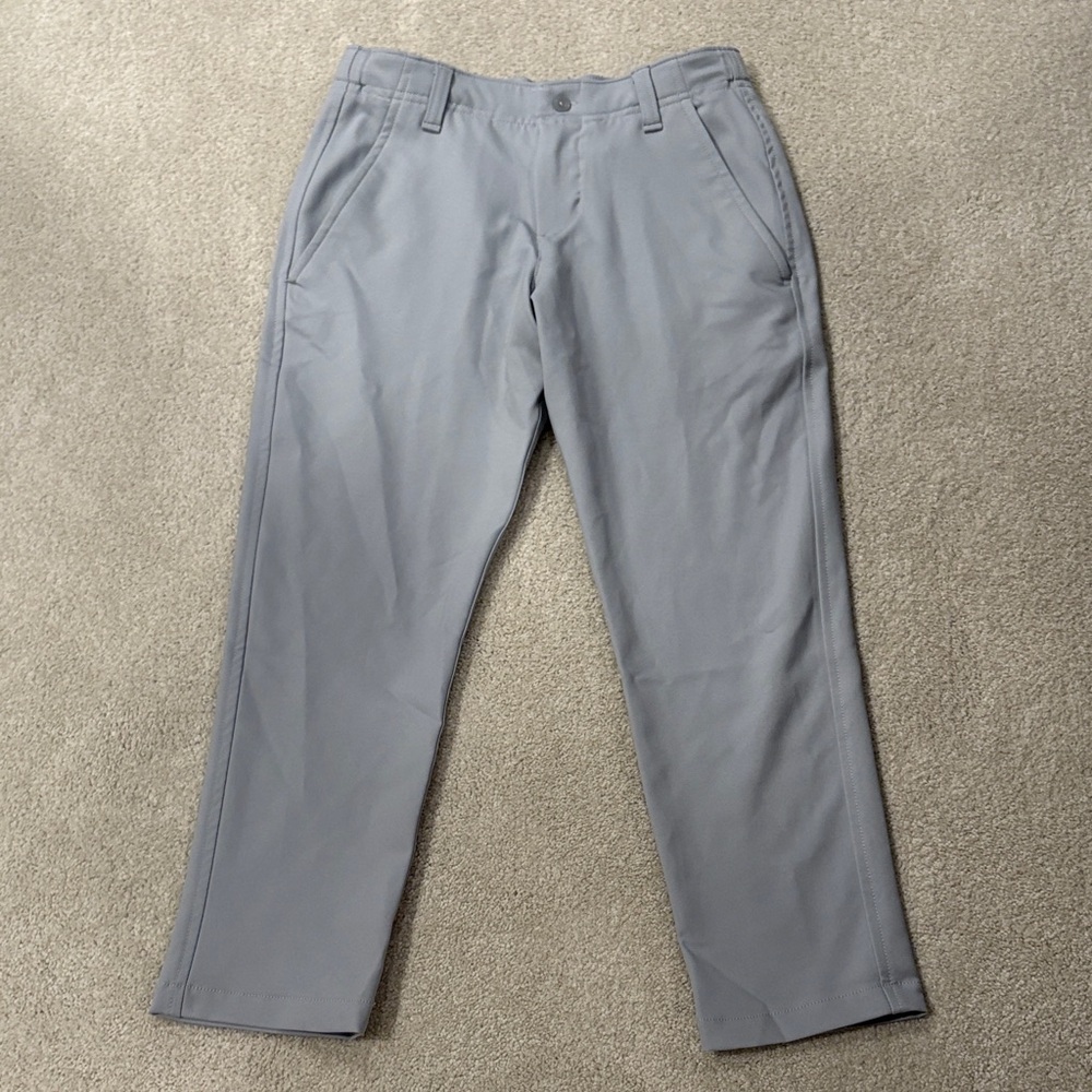 Under Armour boys small grey golf pants with adjustable waist